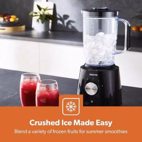 Geepas 2-in-1 Blender and Smoothie Maker with Spice Mill, 550W, 1.8L, Black – 7