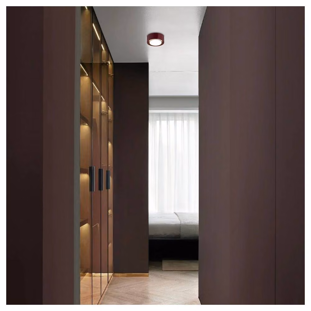 Netlighting Elora Surface Mounted Round LED Downlight in Red with GX53 Bulb Included – 2