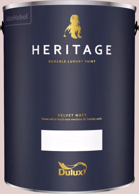 Dulux Trade Heritage Matt Dispersion Paint in Potters Pink, 5 l