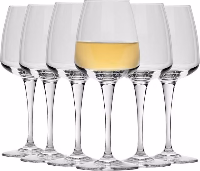 Bormioli Rocco Aurum White Wine Glasses, 350ml, Pack of 24, Transparent – 1