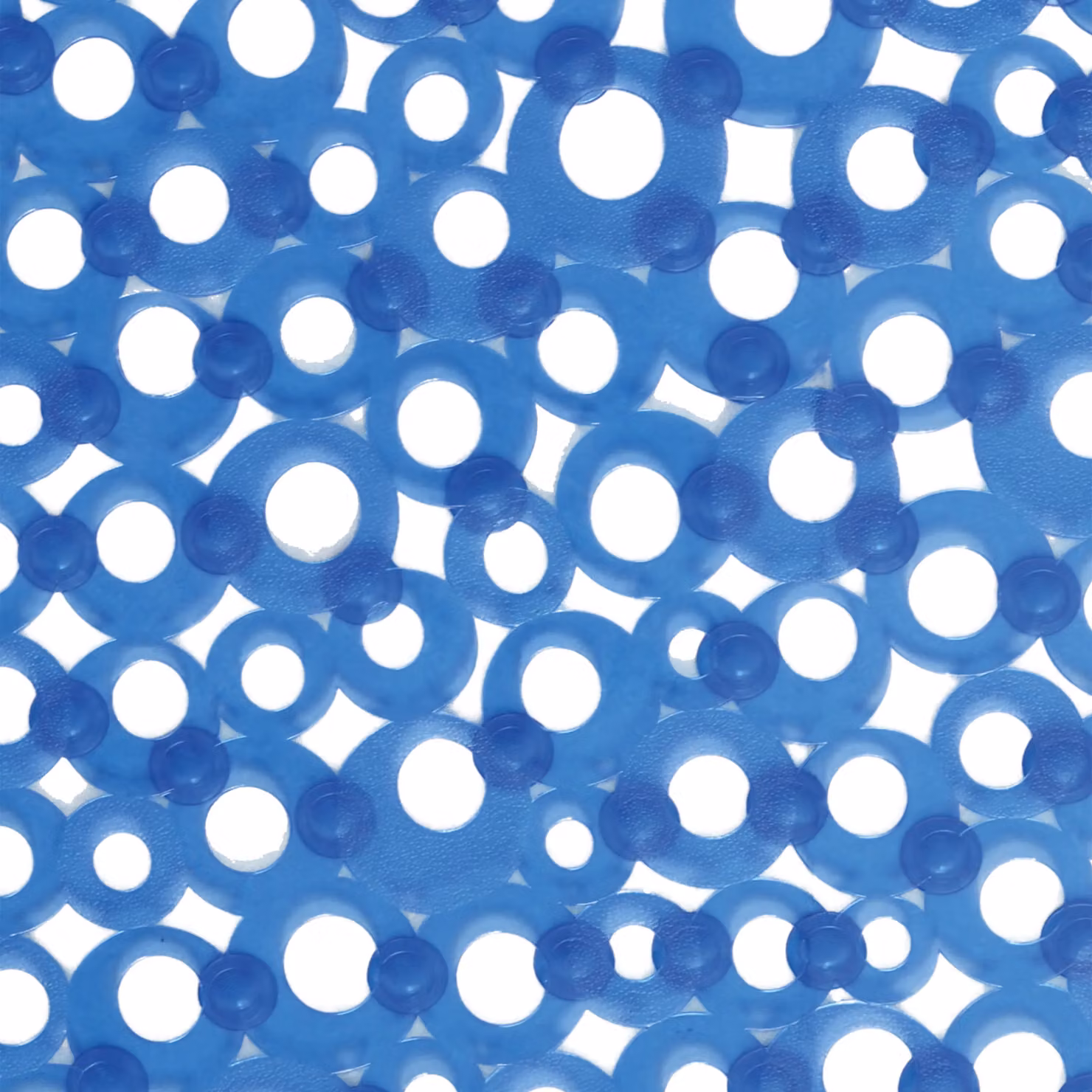 Showerdrape Otto Blue Anti Slip Oval PVC Bath Mat W: 69 cm, D: 36 cm – 3
