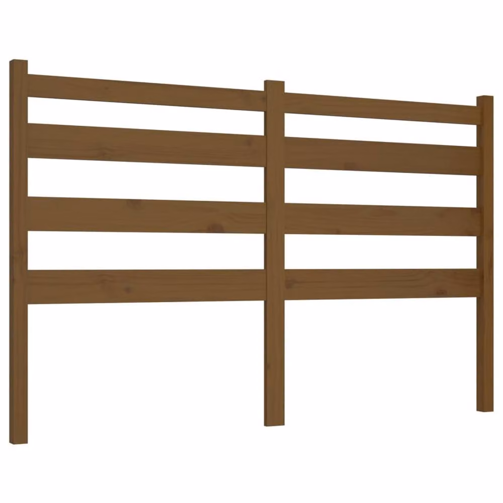 Berkfield Home Beautiful Bed Headboard in Honey Brown Solid Pine Wood, W: 206 cm, D: 4 cm, H: 100 cm – 2