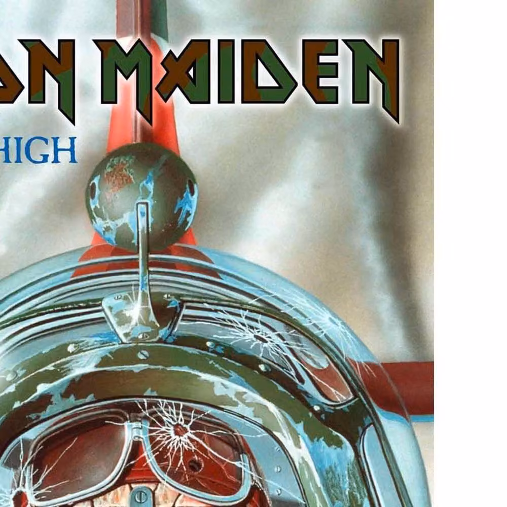 Iron Maiden Aces High Textile Poster in Baby Blue – 2