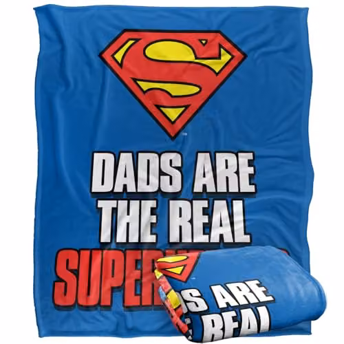 Warner Bros. Superman Super Soft Silky Touch Fleece Throw Blanket, Multicolour, W x D: 152 x 127 cm – 1