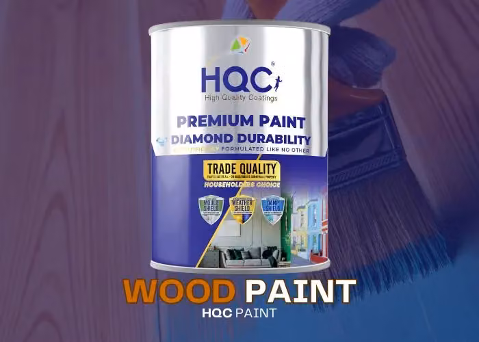 HQC PAINTS Black Matt Water Based Quick Drying Furniture Paint for Wood, 2.5 l – 2