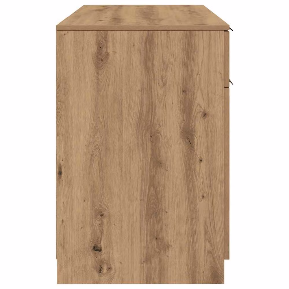 Berkfield Home Artisan Oak Computer Desk in Brown, W/D/H: 100 x 50 x 75 cm – 3
