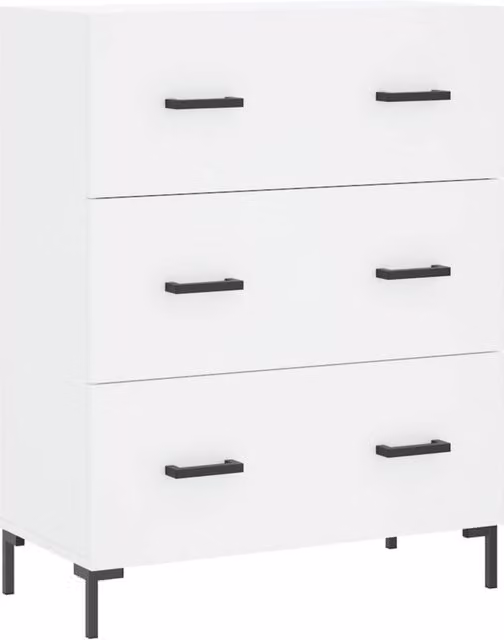 Berkfield Home White Sideboard, W: 69.5 cm, D: 34 cm, H: 90 cm – 1