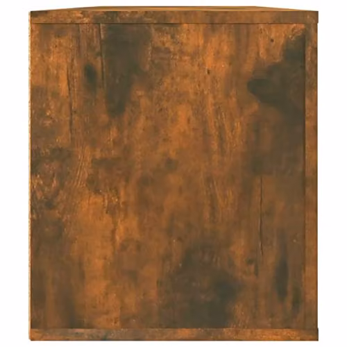vidaXL TV Cabinet in Smoked Oak, Brown Engineered Wood Media Unit with 4 Compartments and Doors – 4