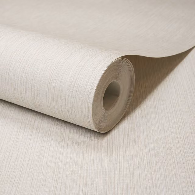 Grandeco Boutique Rays Grasscloth Effect White Vinyl Wallpaper