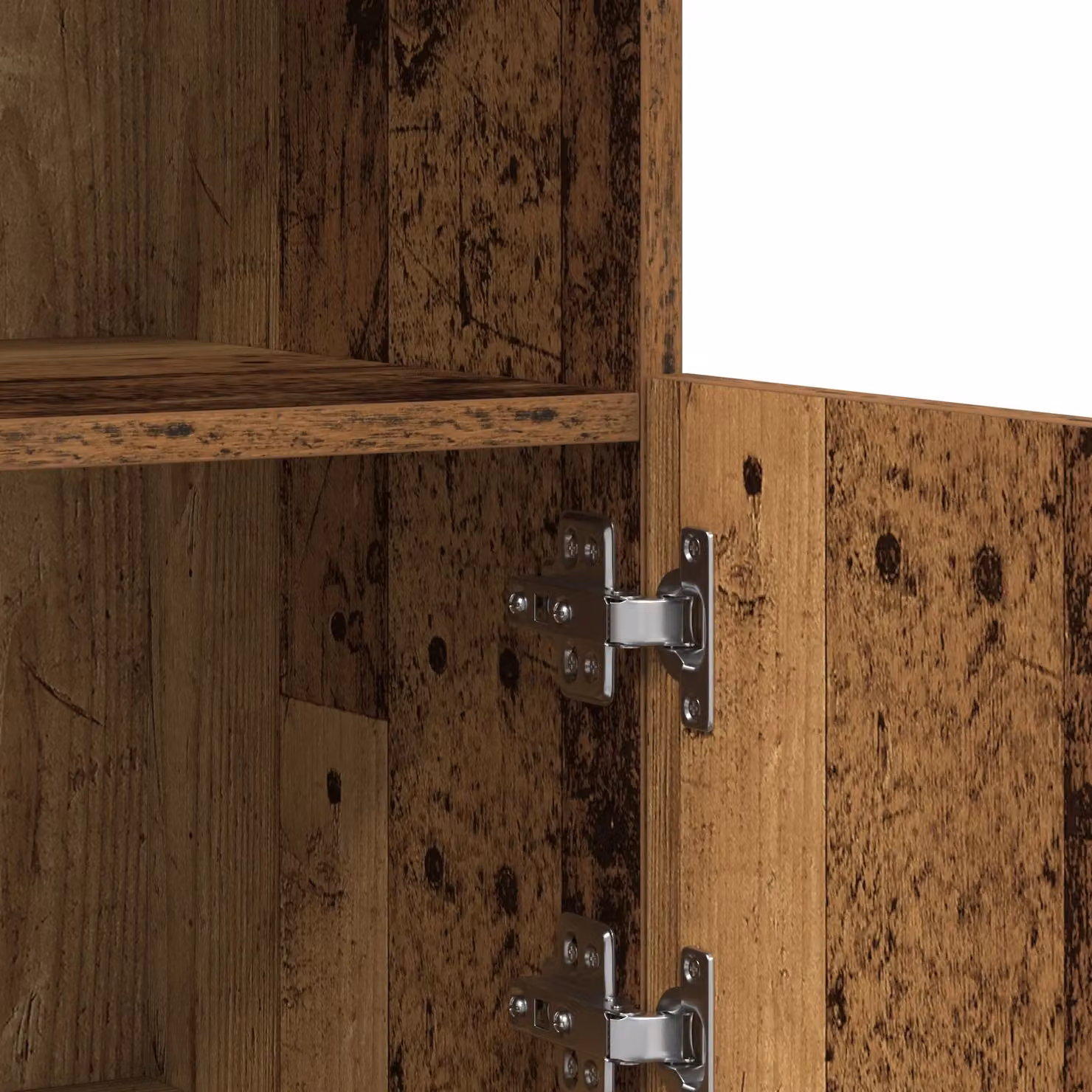 Berkfield Home Rustic Brown Wood Sideboard with Integrated LED Lights, W: 81 cm, D: 37 cm, H: 67 cm – 6