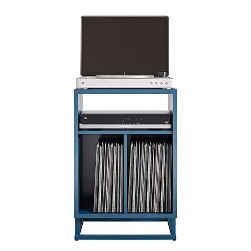 Novogratz Regal Turntable Stand in Blue – 3