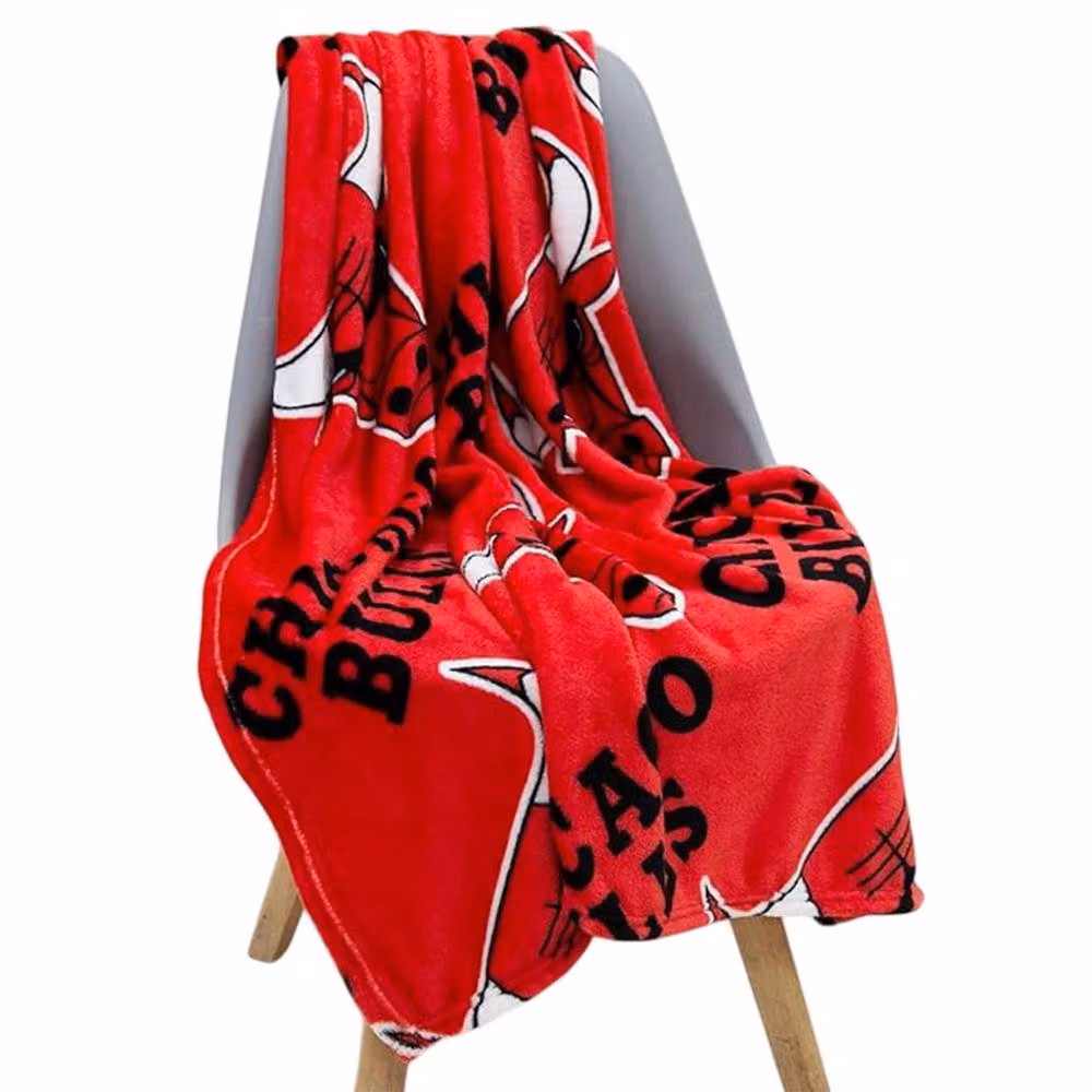 Chicago Bulls NBA Red Fleece Baby Blanket – 2