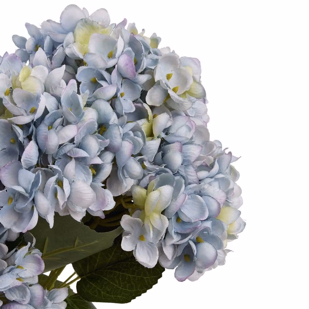 Lemon Pavilion Blue Artificial Hydrangea Bunch, W23 x D23 x H47 cm – 5