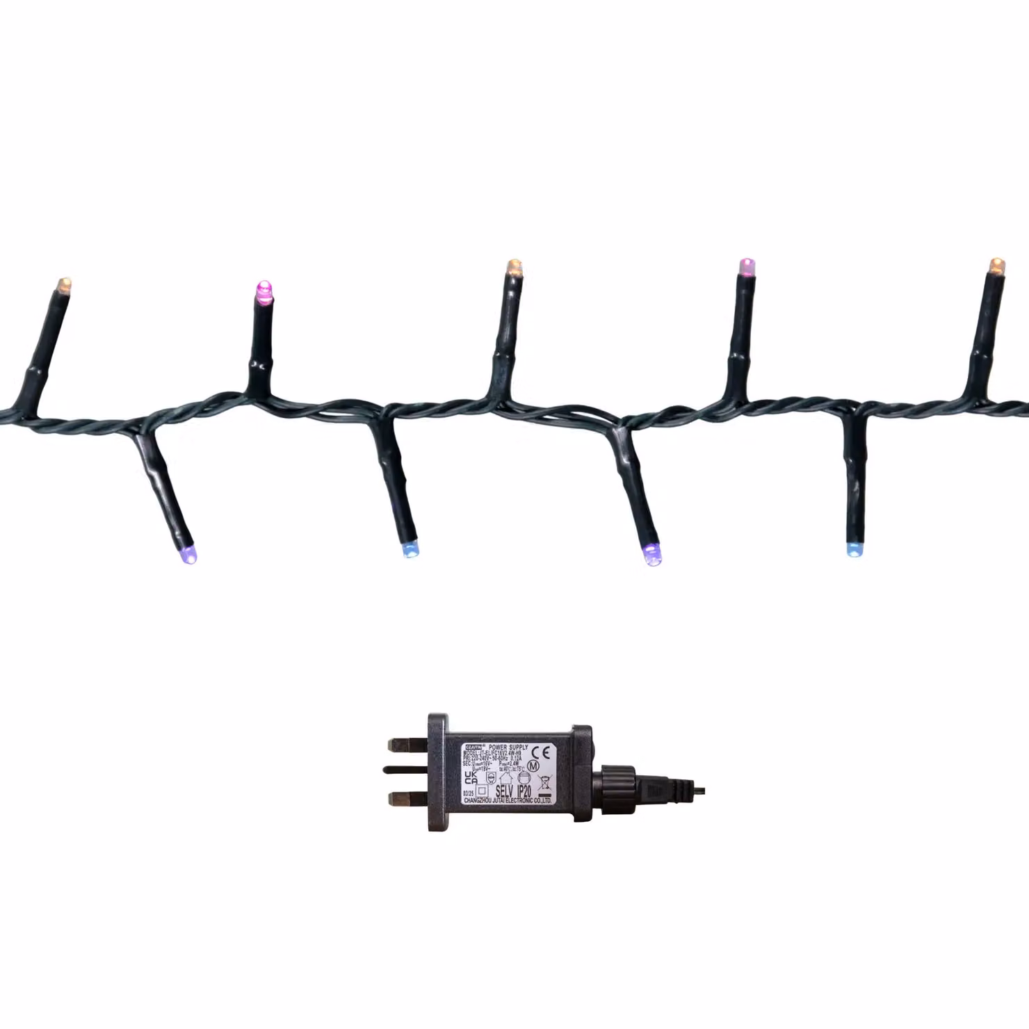 Samuel Alexander 1000 LED TreeBrights Christmas String Lights with Timer, Multicolour, 25m – 2