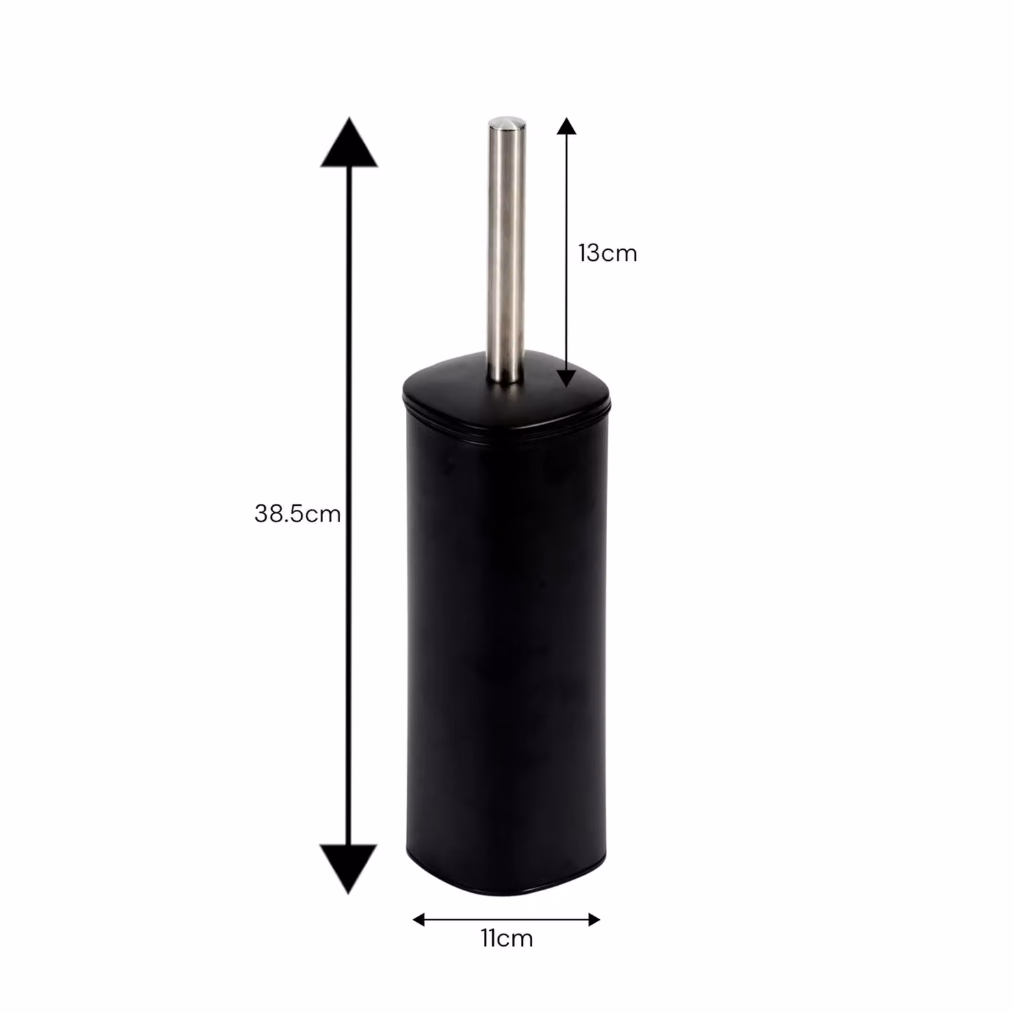 Showerdrape Capri Freestanding Toilet Brush and Holder in Black – 2