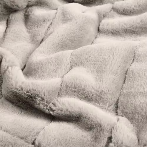 Paoletti Empress Faux Fur Throw in Grey, W/D/H: 140 x 200 cm – 2