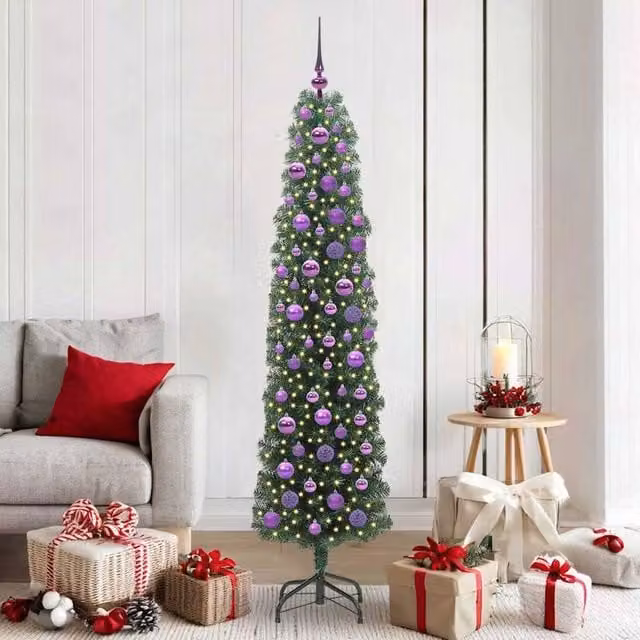Berkfield Home Artificial Christmas Tree with 300 LEDs in Green, Height: 180 cm