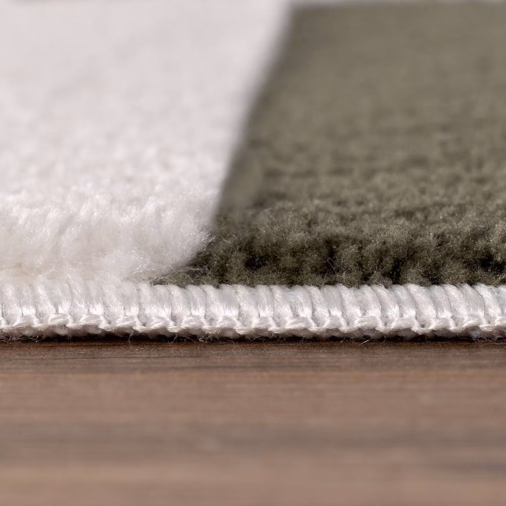 THE RUGS Loft Striped Living Room Area Rug in Green, W: 160 cm, D: 230 cm – 5