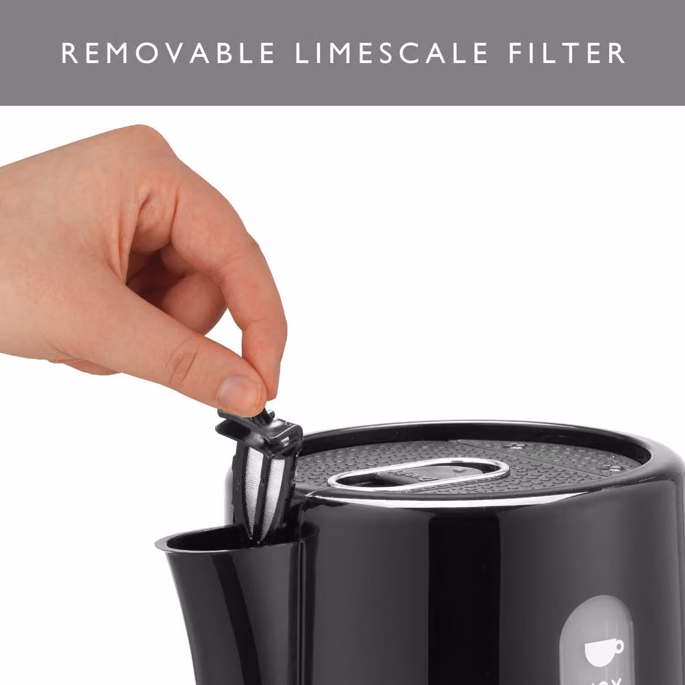 Dualit Studio Kettle in Black, 1.5L with Limescale Filter – 4