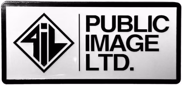 PIL (Public Image Ltd) Stacked Logo Adhesive Fridge Magnet in Black – 1