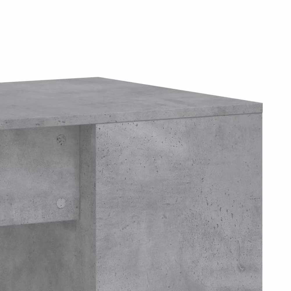 Berkfield Home Writing Desk in Concrete Grey, Engineered Wood, W/D/H: 102 x 50 x 75 cm – 3
