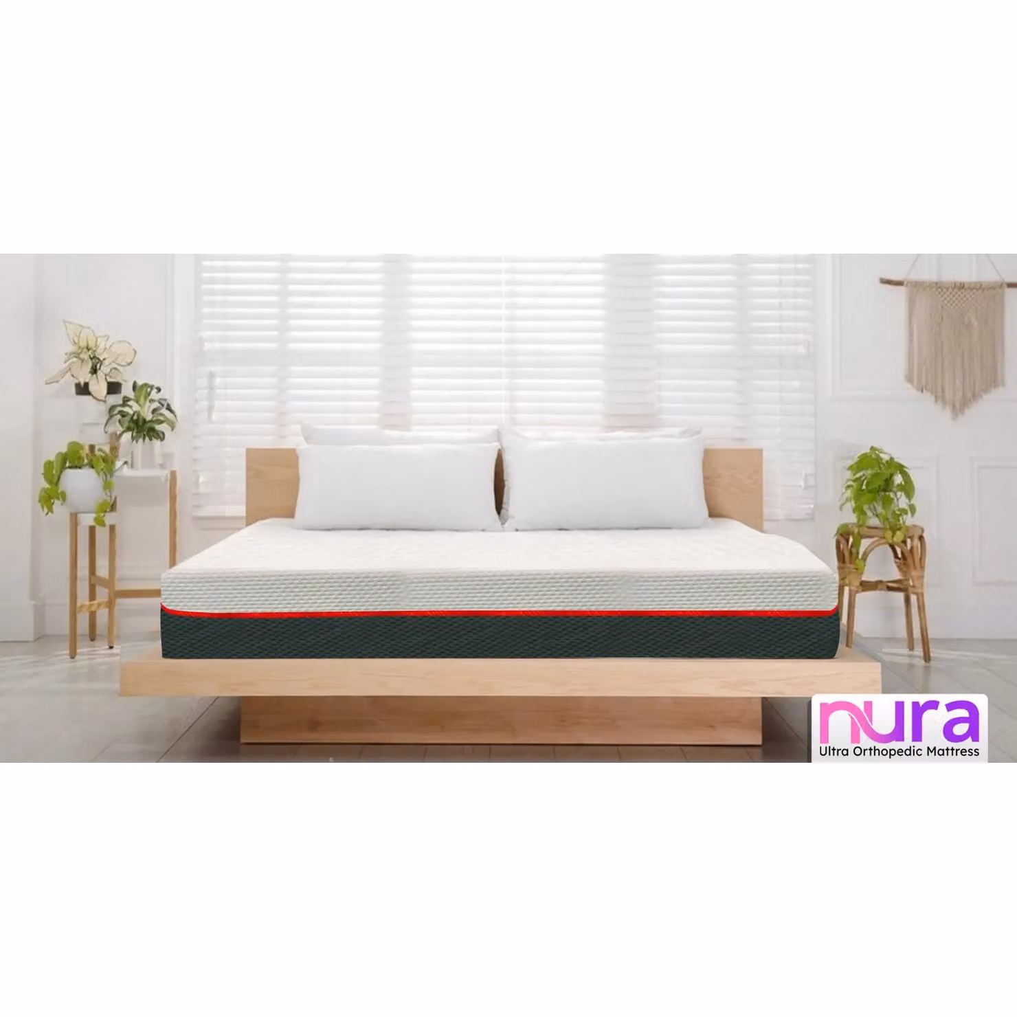Nura Sleep Nura 40HD Memory Foam Orthopaedic Mattress, White, H 25 cm x W 180 cm x D 200 cm – 2