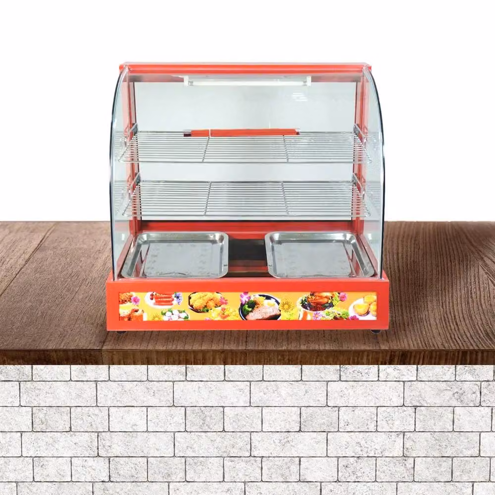 Kukoo Electric Glass Food Warmer in Red, Width: 60 cm – 5