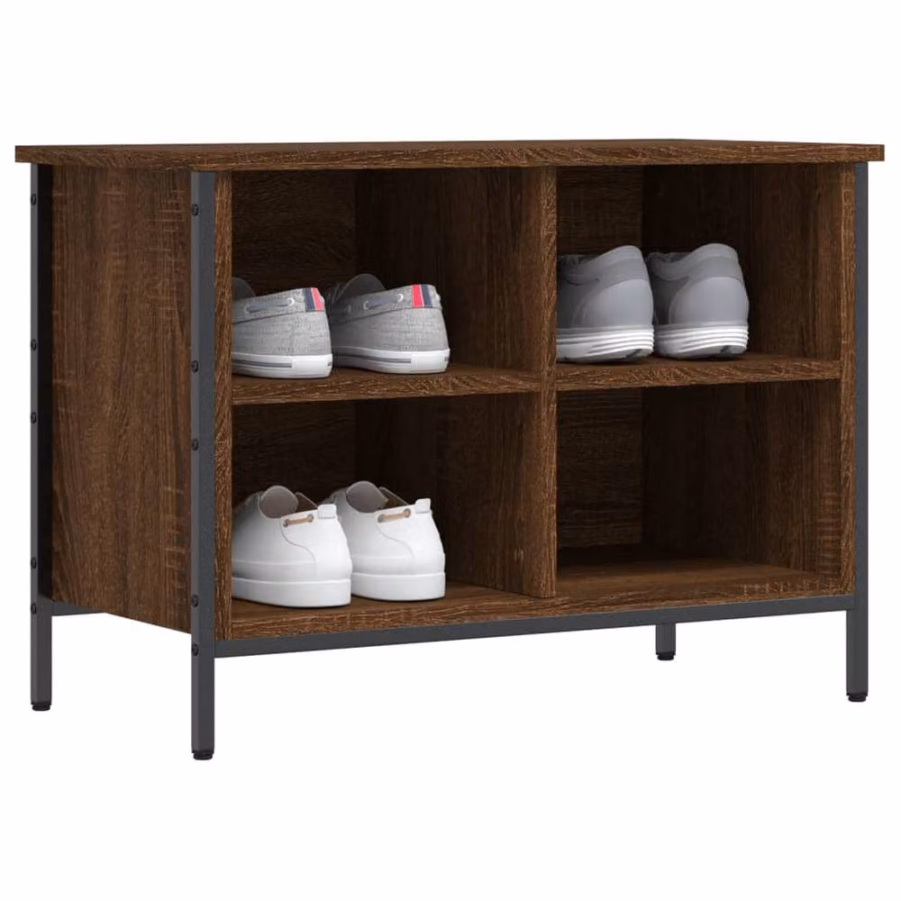 Berkfield Home Brown Oak Shoe Cabinet W/D/H: 69 x 35 x 50 cm – 3