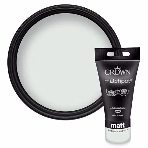 Crown Walls & Ceilings Green Matt Water Based Paint Tester Pot 40ml