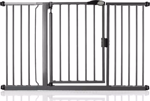 Safetots Pressure Fit Self Closing Stair Gate in Slate Grey