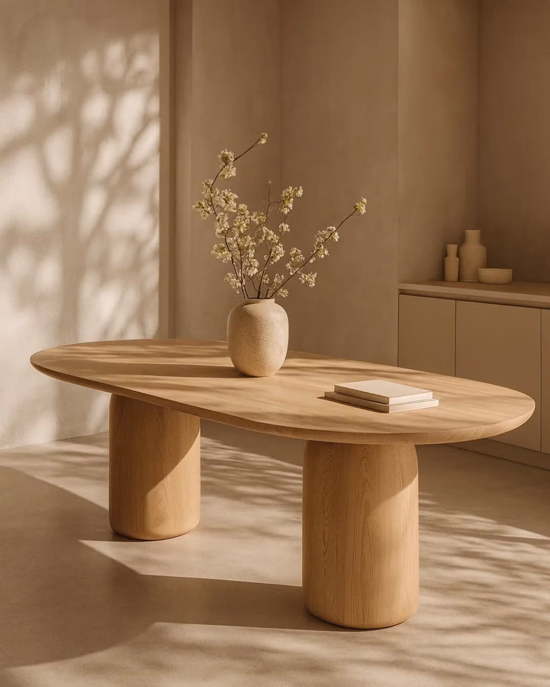 Basilca Dining Table by Tommy Franks in Ash Oak, W: 240 cm, H: 74 cm