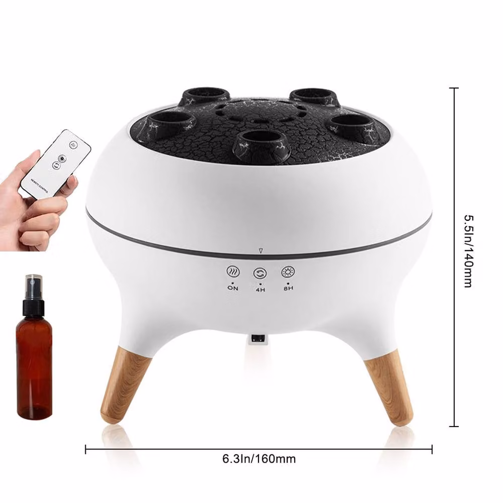 Kelvenix Dynamic Jellyfish Essential Oil Diffuser and Humidifier with Remote Control, White and Multicolour – 2