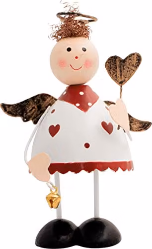 Netagon Metal Angel Tabletop Christmas Ornament in White – 1