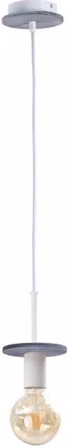 Netlighting Saturn Slim Pendant Ceiling Light, Grey, Diameter: 12 cm, E27