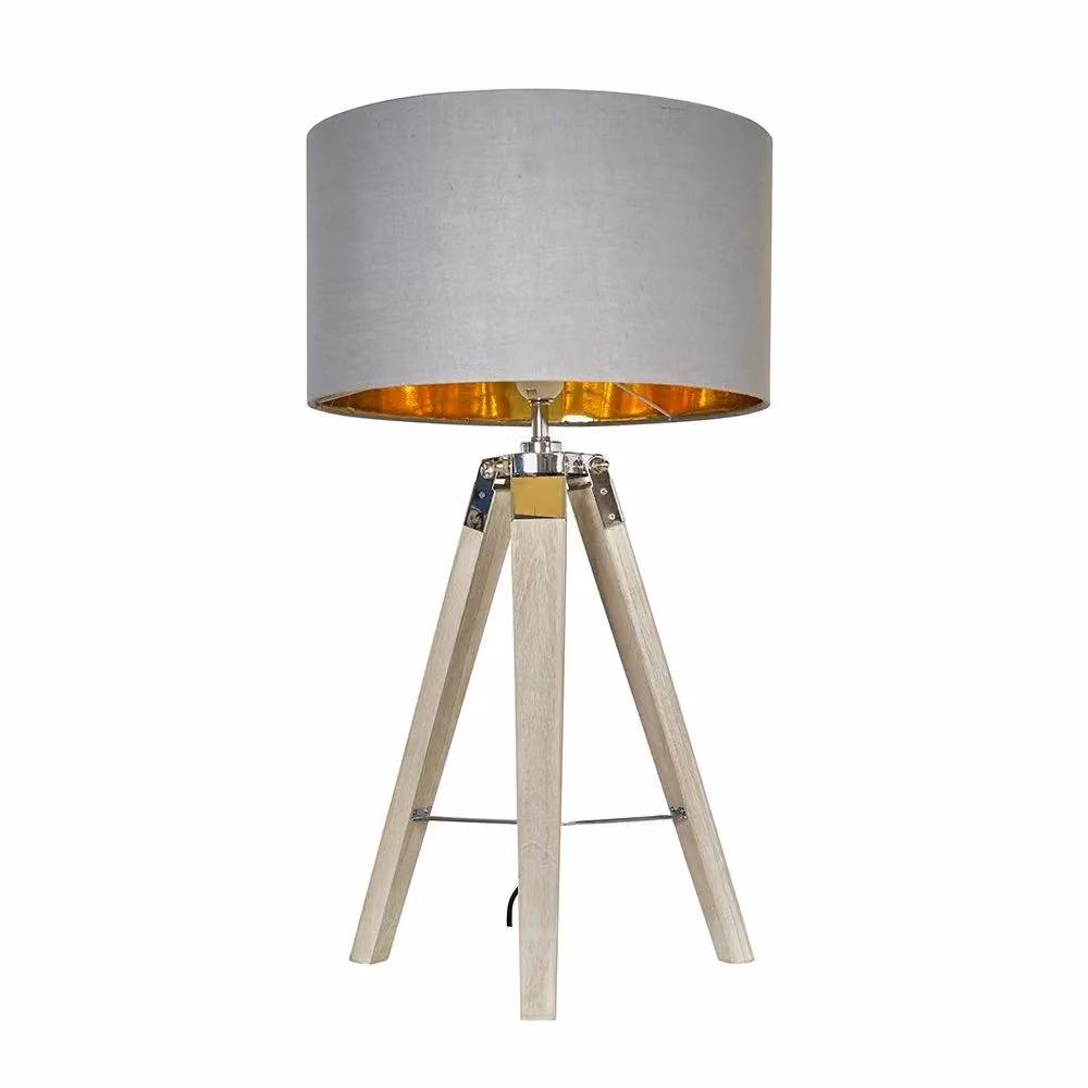 ValueLights Clipper Tripod Table Lamp Base in Brown – 2