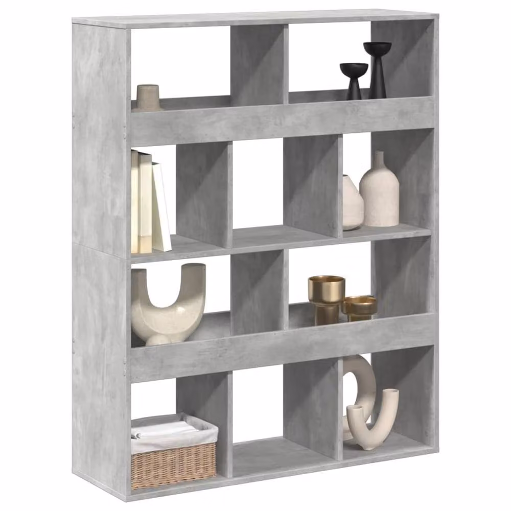 Berkfield Home Concrete Grey Room Divider, W/D/H: 100 x 33 x 125.5 cm – 3