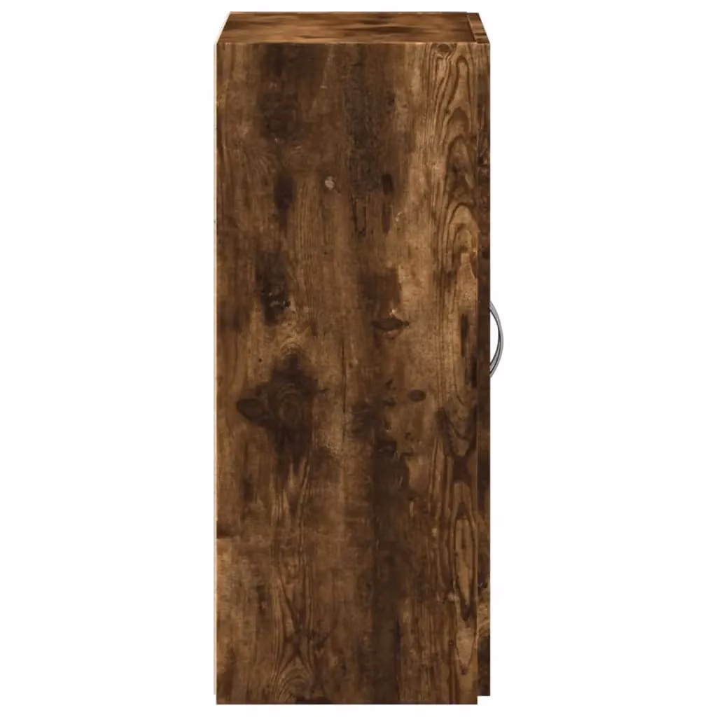 Berkfield Home Smoked Oak File Cabinet in Brown, W/D/H: 60 x 32 x 77.5 cm – 3