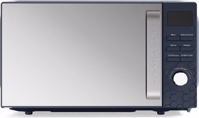Morphy Richards Cassini 20L 800W Solo Digital Countertop Microwave in Blue and Grey