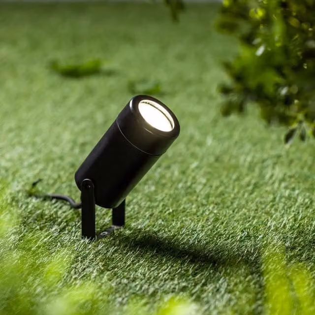 CGC Belinda Black Outdoor Bollard Spot Light