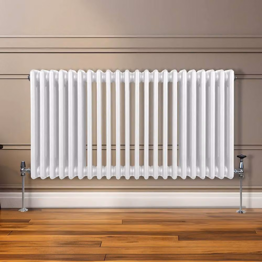 Monstershop Traditional 3 Column Steel Radiator in White, W/D/H: 60.0 x 10.0 x 101.2 cm – 3