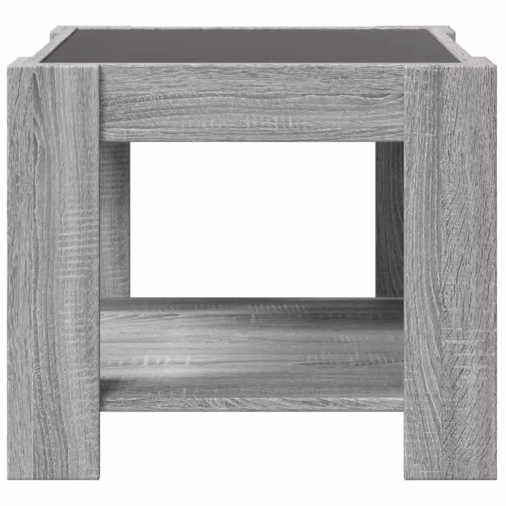 Berkfield Home LED Coffee Table in Grey Sonoma, W/D/H: 53 x 53 x 45 cm – 5