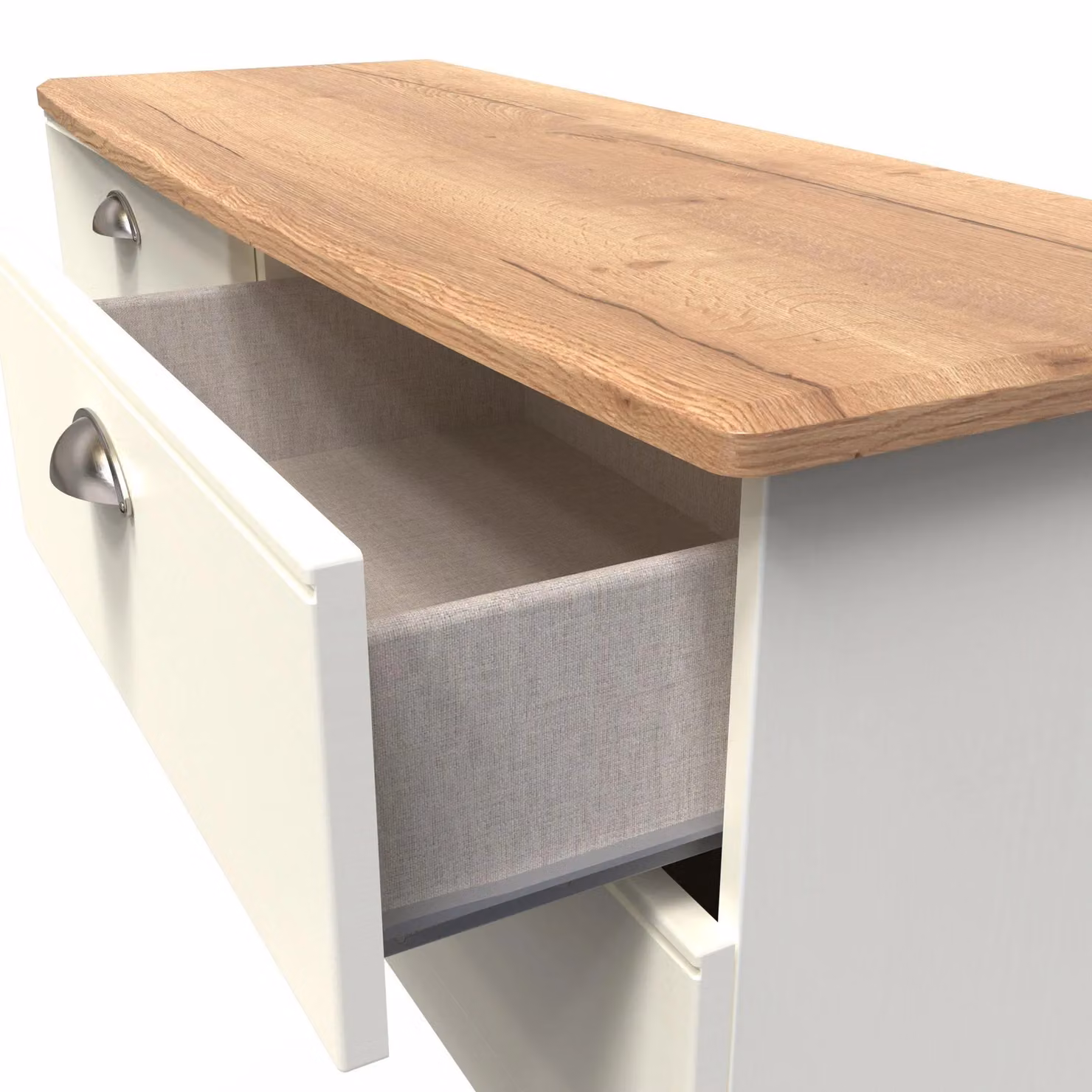 Ready Assembled 2 U Albert 4 Drawer Bed Box in Beige Oak – 2