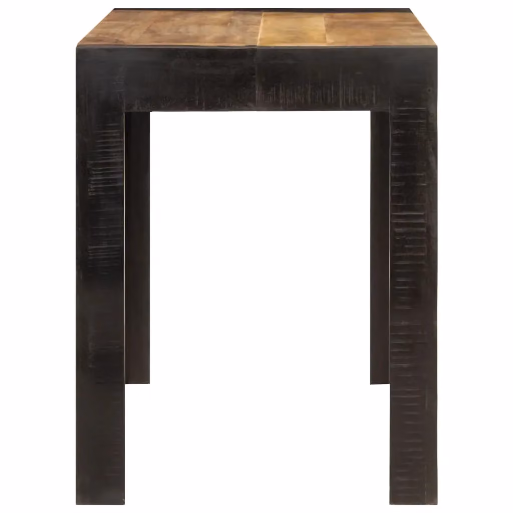 Berkfield Home Rectangular Mango Wood Dining Table in Brown, W/D/H: 120 x 60 x 76 cm – 3