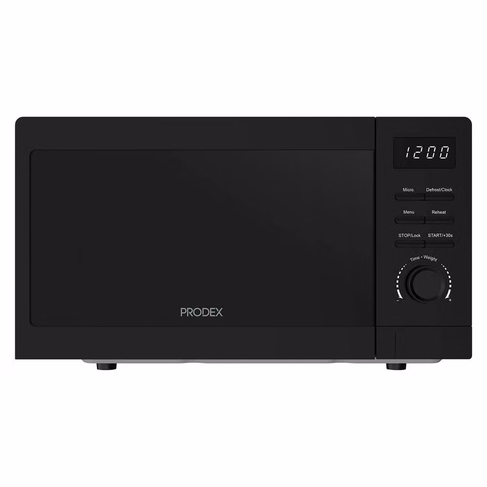 Prodex 20 Litre Solo Digital Countertop Microwave, 800W, Black – 2