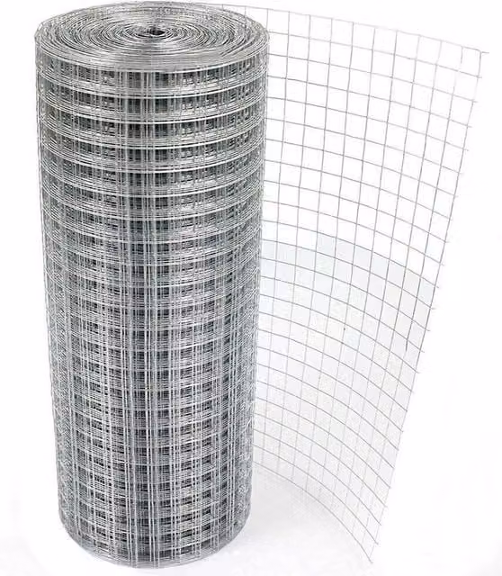 FLAVORA Silver Galvanised Metal Mesh Henhouse Garden Net, 0.6m2