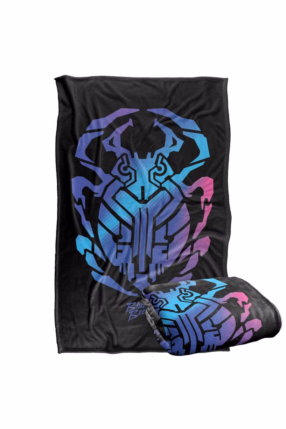 Warner Bros. Blue Beetle (2023) Scarab Silky Touch Super Soft Fluffy Throw Blanket in Blue and Multicolour – 2