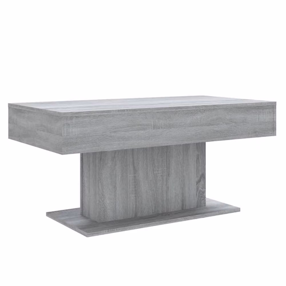 Berkfield Home Modern Rectangular Coffee Table in Grey Sonoma, W/D/H: 96 x 50 x 45 cm – 2