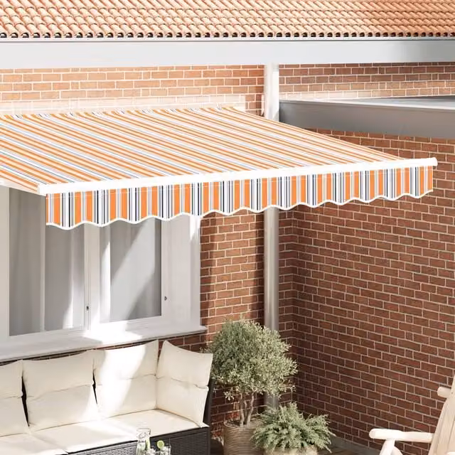 Berkfield Home Multicolour Polyester Awning Valance for 2.5 m Frame, W: 230 cm, H: 20 cm