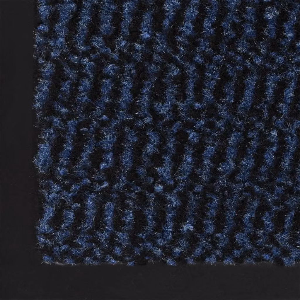 Berkfield Home Tufted Non-Slip Blue Rectangular Doormat W: 60 cm, L: 150 cm – 4