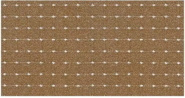 The Rug Shop UK Chestnut Machine Washable Anti-Slip Rectangular Floor Mat in Brown, W: 67 cm x L: 150 cm